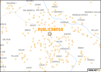 map of Pualića Brdo