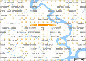 map of Puāli Mādarīpur