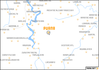 map of Puana