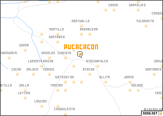 map of Pucacacón