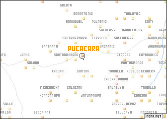 map of Pucacara