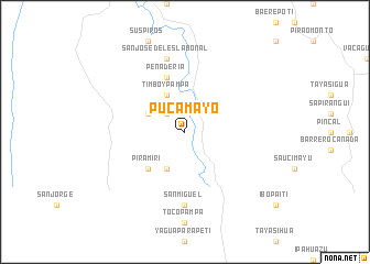 map of Pucamayo