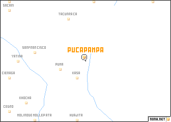 map of Puca Pampa