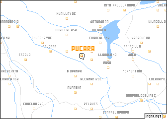 map of Pucará