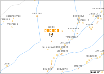 map of Pucará