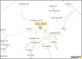 map of Pucará