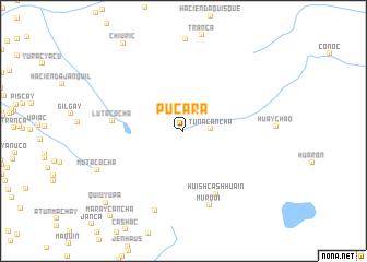 map of Pucará