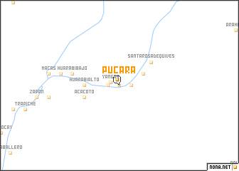 map of Pucará