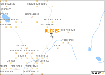 map of Pucará