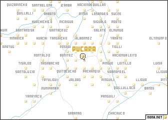 map of Pucará