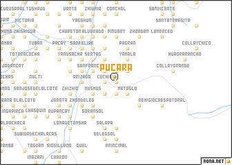 map of Pucará