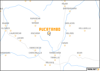 map of Puca Tambo