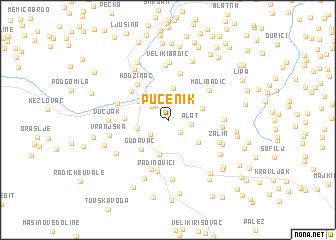 map of Pučenik