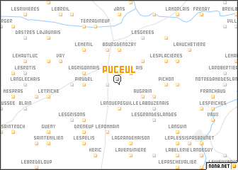 map of Puceul