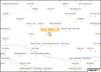 map of Puchacze