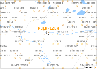 map of Puchaczów