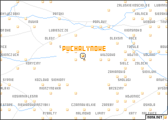 map of Puchały Nowe