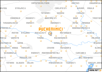 map of Puchenii Mici