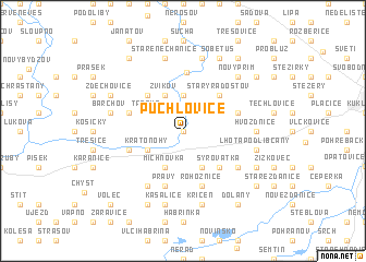 map of Puchlovice