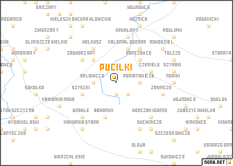 map of Puciłki