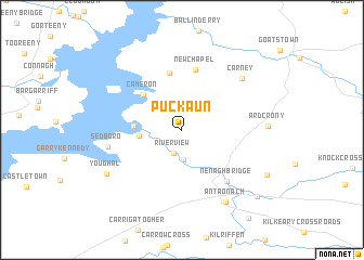 map of Puckaun