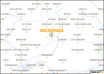 map of Puckeridge