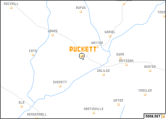 map of Puckett