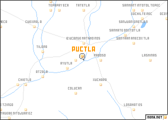 map of Puctla