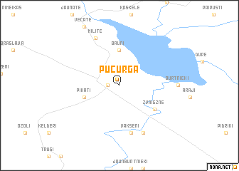map of Pučurga