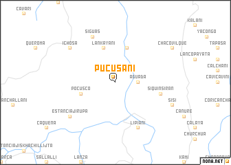 map of Pucusani