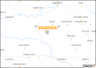 map of Pŭdarevo