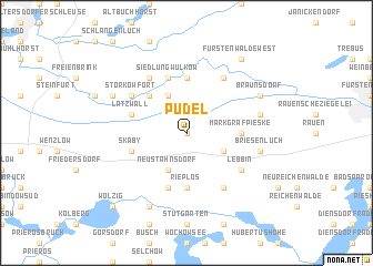 map of Pudel