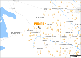 map of Pūdīneh