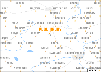 map of Pudlikajmy