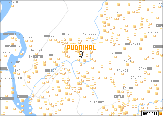 map of Pudnihāl