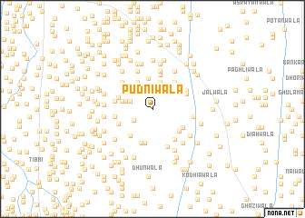 map of Pudnīwāla