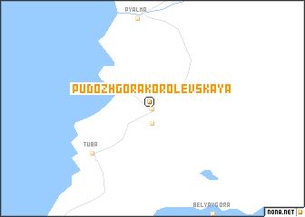 map of Pudozhgora-Korolevskaya