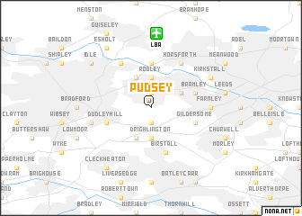 map of Pudsey