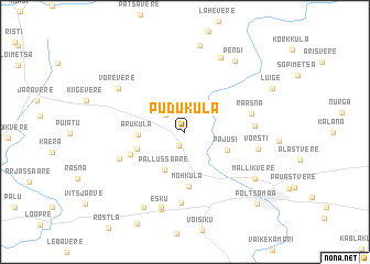 map of Puduküla