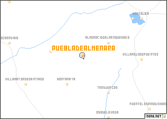 map of Puebla de Almenara