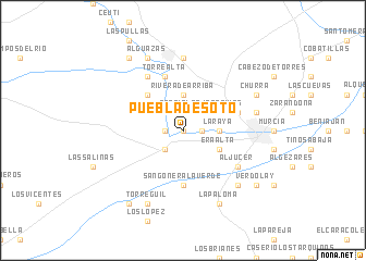 map of Puebla de Soto