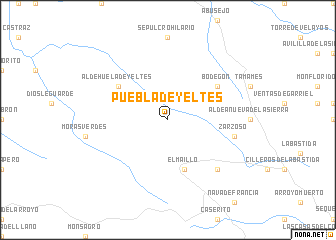 map of Puebla de Yeltes