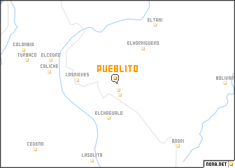 map of Pueblito