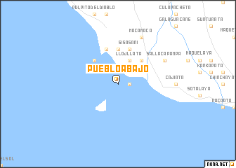 map of Pueblo Abajo