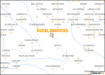 map of Pueblo Barrios