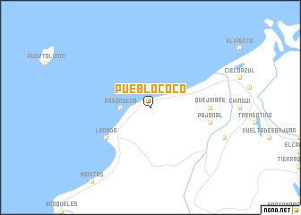 map of Pueblo Coco