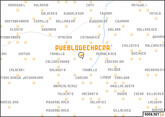 map of Pueblo de Chacra