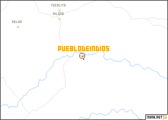 map of Pueblo de Indios