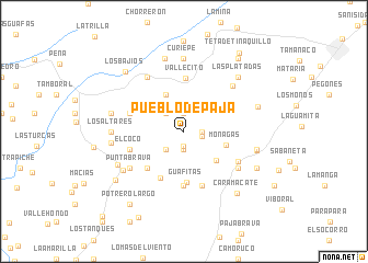 map of Pueblo de Paja