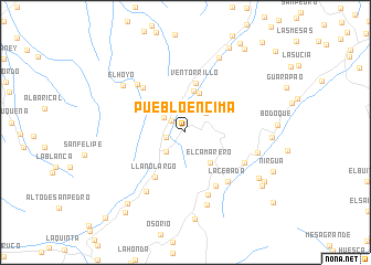 map of Pueblo Encima